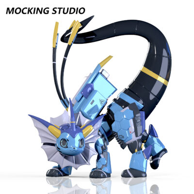 「Pre-order」22cm Marcus Hii Machanical Vaporeon Figure, shipping in 2026 Q2