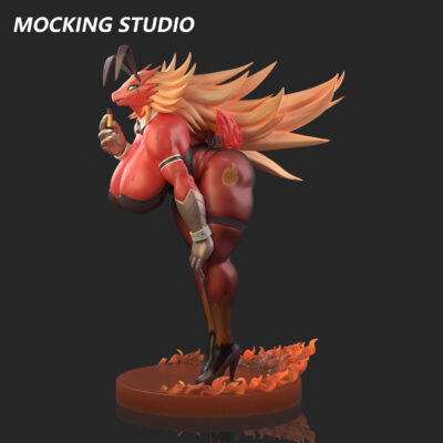 20cm-Bunny Fire chicken