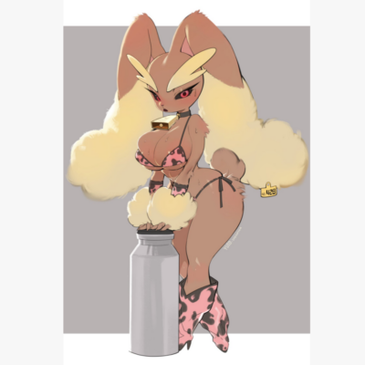 「Original Art Early Bird Pre-Order」22cm YUIO Cowkini Lopunny figure, shipping time 2026 Q4