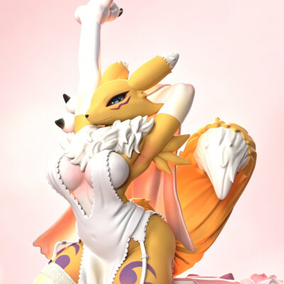 「Pre order」18cm wedding dress Renamon Figure，shipping in 2026 Q4