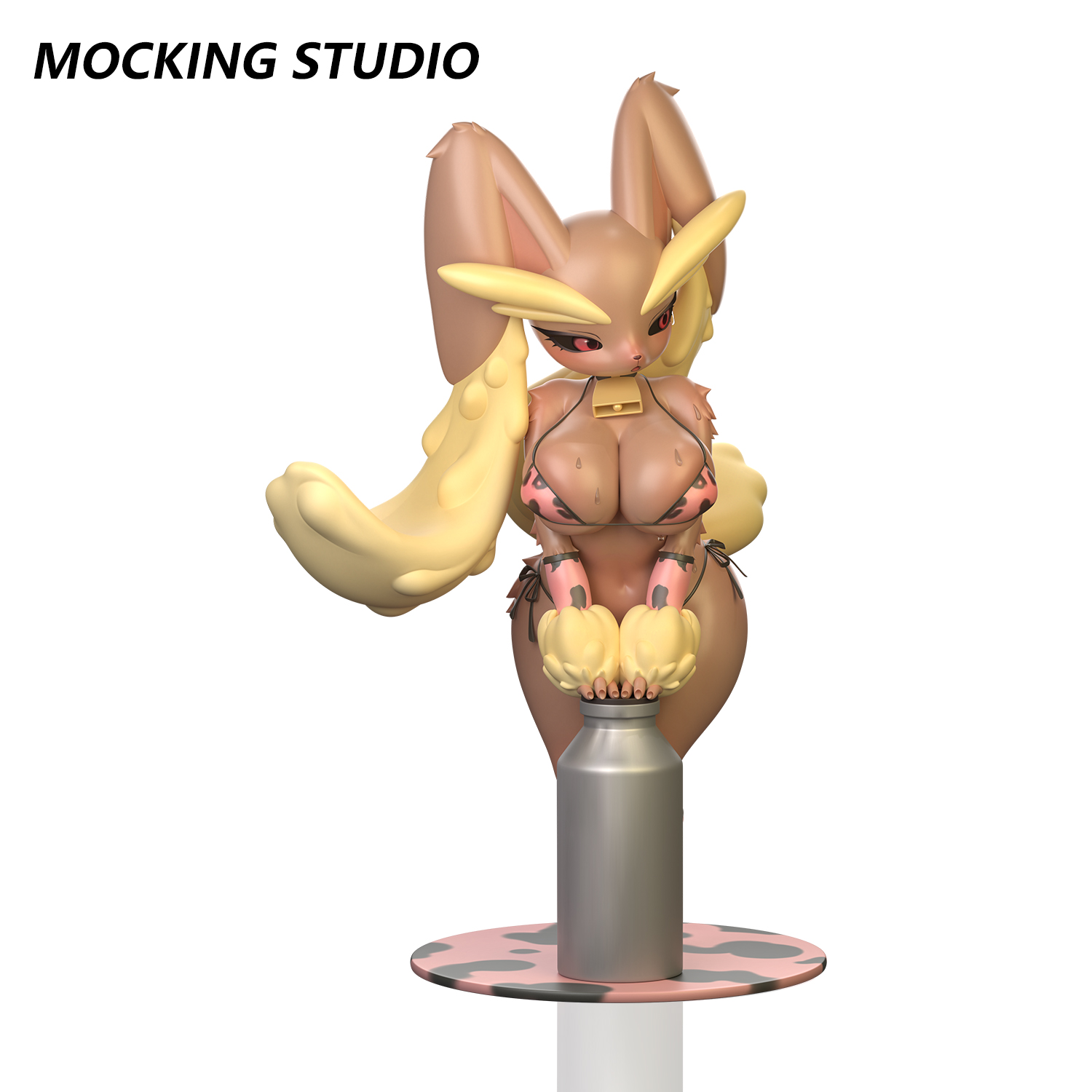 「Pre-Order」「200 units Limited」22cm YUIO Cowkini Lopunny&Cinderace figure Set Bundle, shipping time 2026 Q42026 Q4-2027 Q1 - Image 8