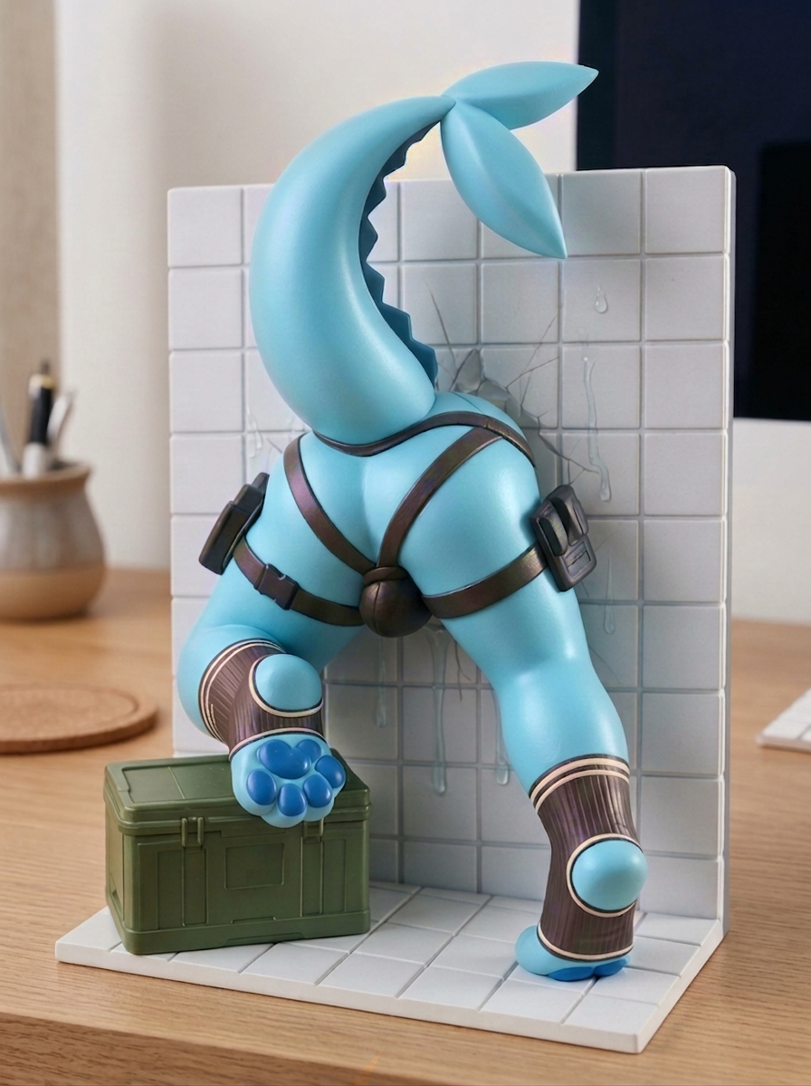 12cm Vaporeon: Stuck in the pool (Lower body) - Image 3